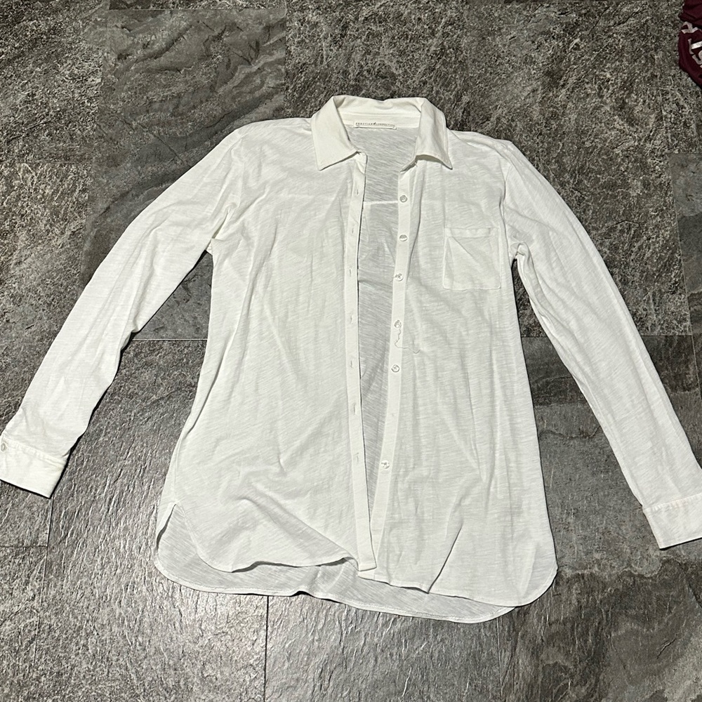 Peruvian Connection White Button Down - image 1